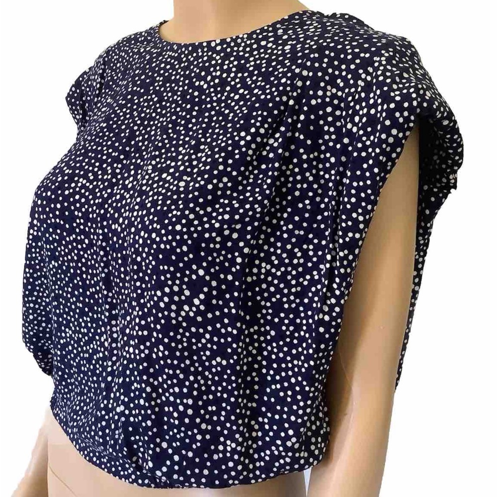 Express Size Medium Crop Top Dot Pattern, Pad Sho… - image 7
